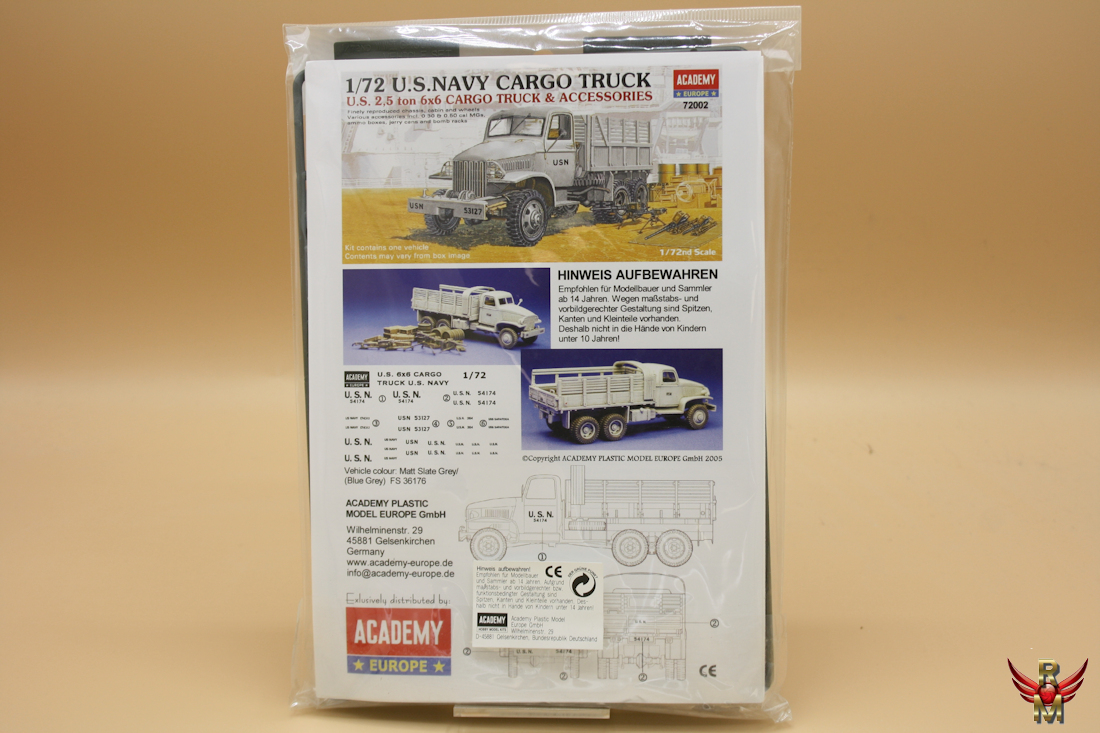 Academy 1/72 US Navy Cargo Truck