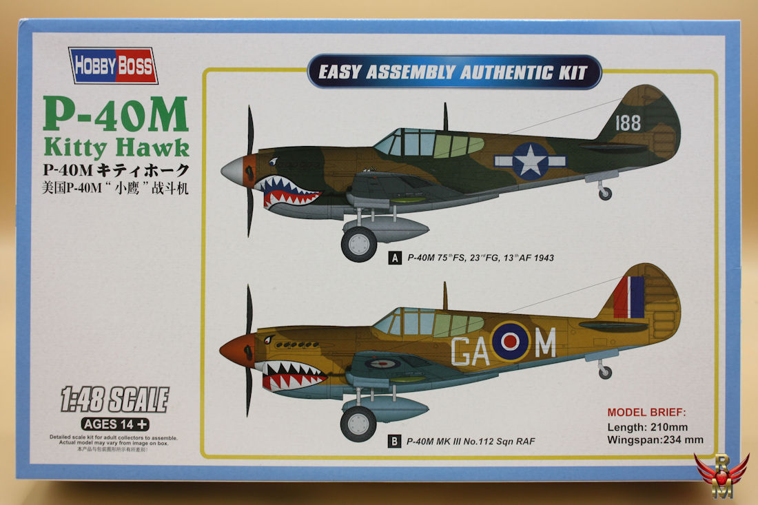 HobbyBoss 1/48 P-40M Kitty Hawk