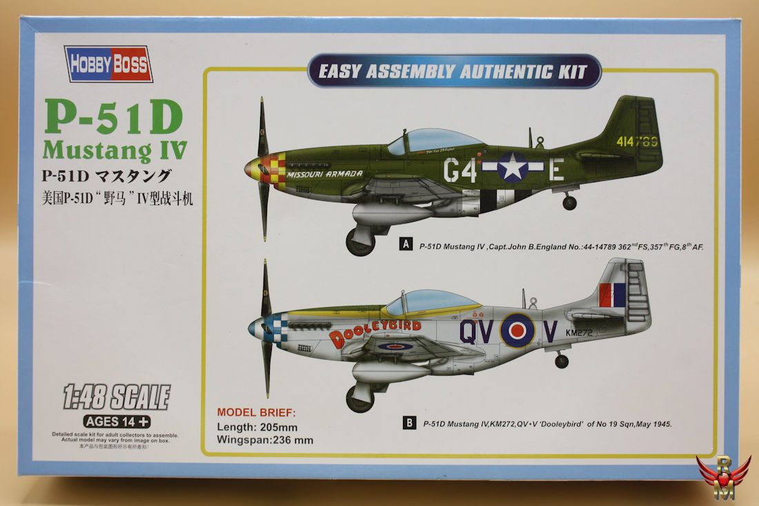 HobbyBoss 1/48 P-51D Mustang IV