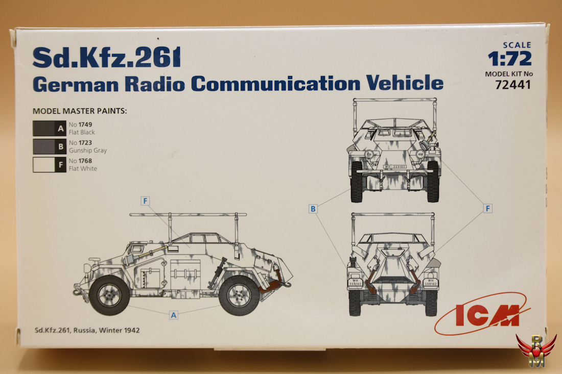 ICM 1/72 Sd Kfz 261 German Radio Communication Vehicle