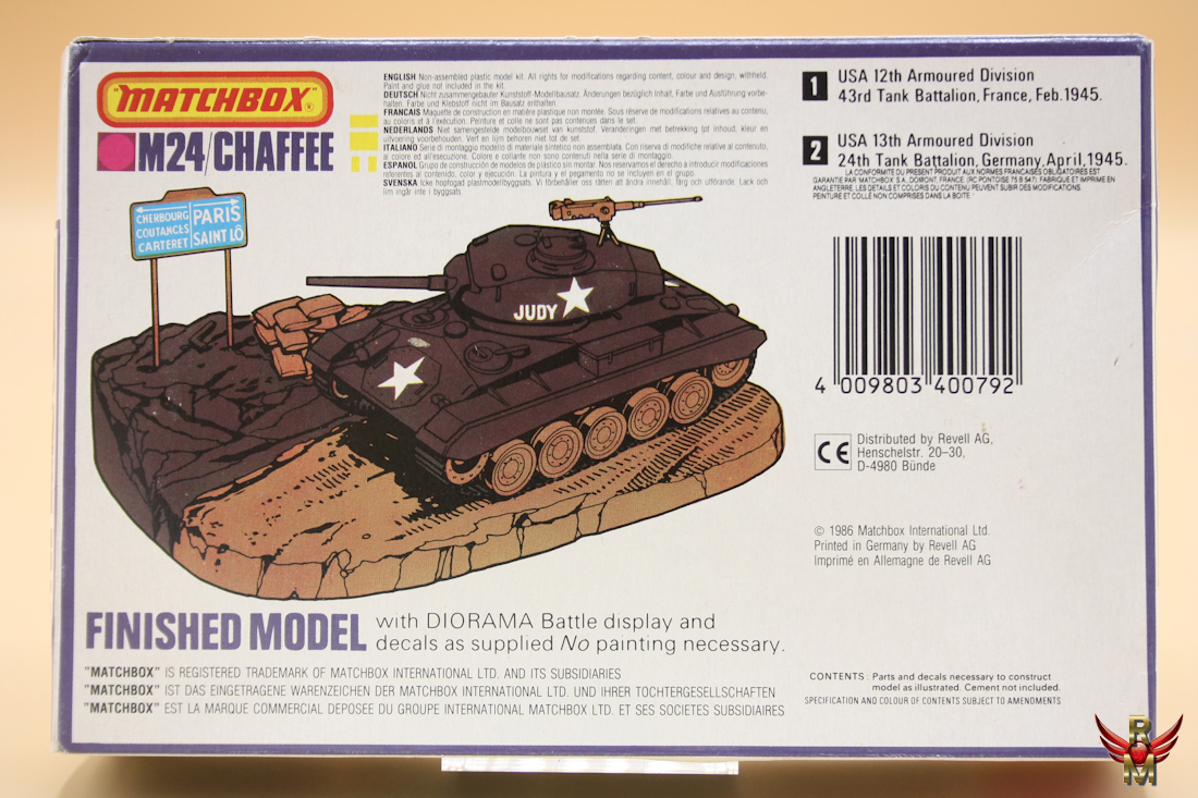 Matchbox 1/76 M24 Chaffee
