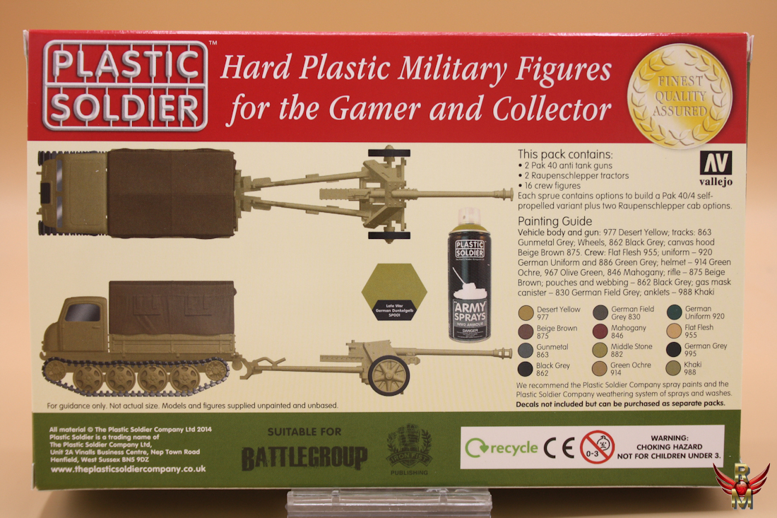 Plastic Soldier 1/72 German PaK 40 Anti-Tank Gun and Raupenschlepper Tractor