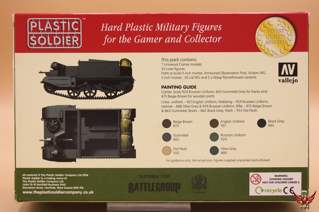 Plastic Soldier 1/72 British Universal Carrier Variants