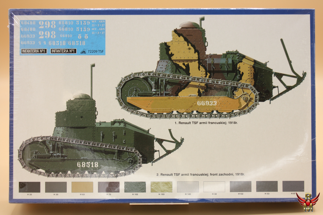RPM 1/72 Renault FT TSF command tank with radio