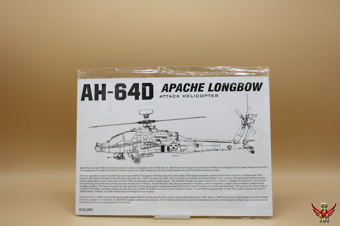 Takom 1/35 AH-64D Apache Longbow Attack Helicopter