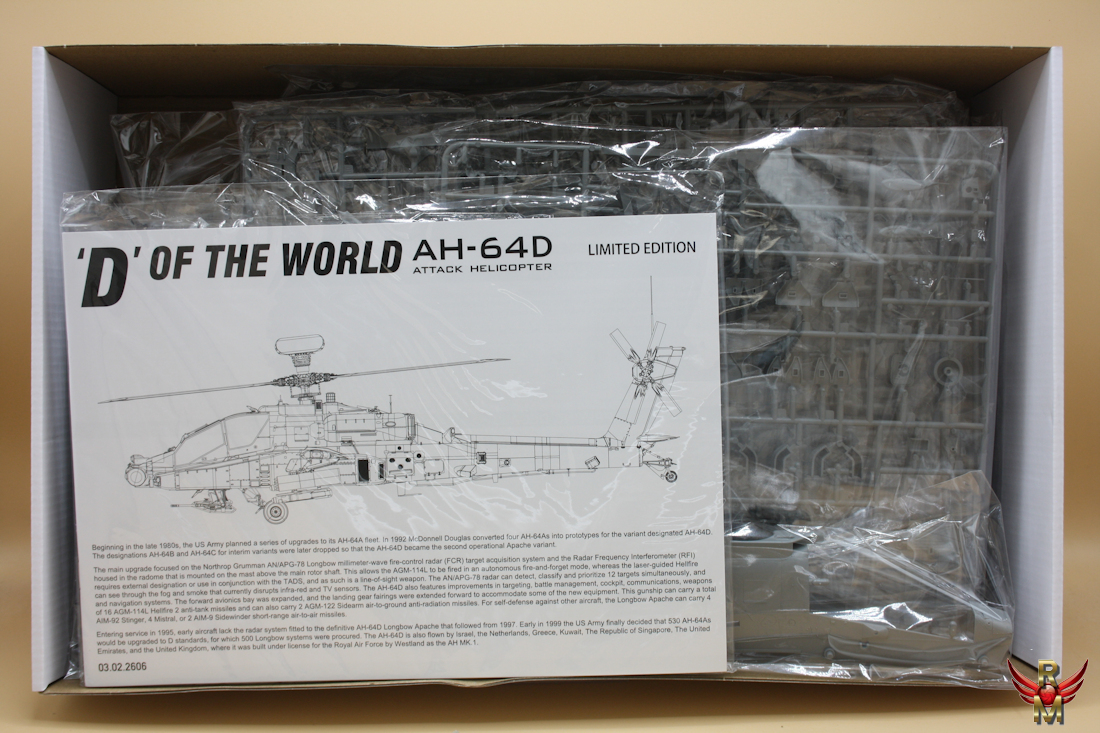 Takom 1/35 D of the World AH-64D Apache Longbow LIMITED EDITION