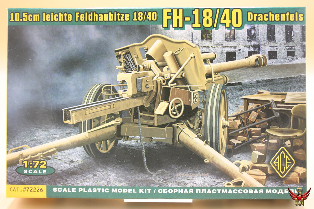 ACE 1/72 105mm Leichte Feldhaubitze 18/40 leFH 18/40 Drachenfelz