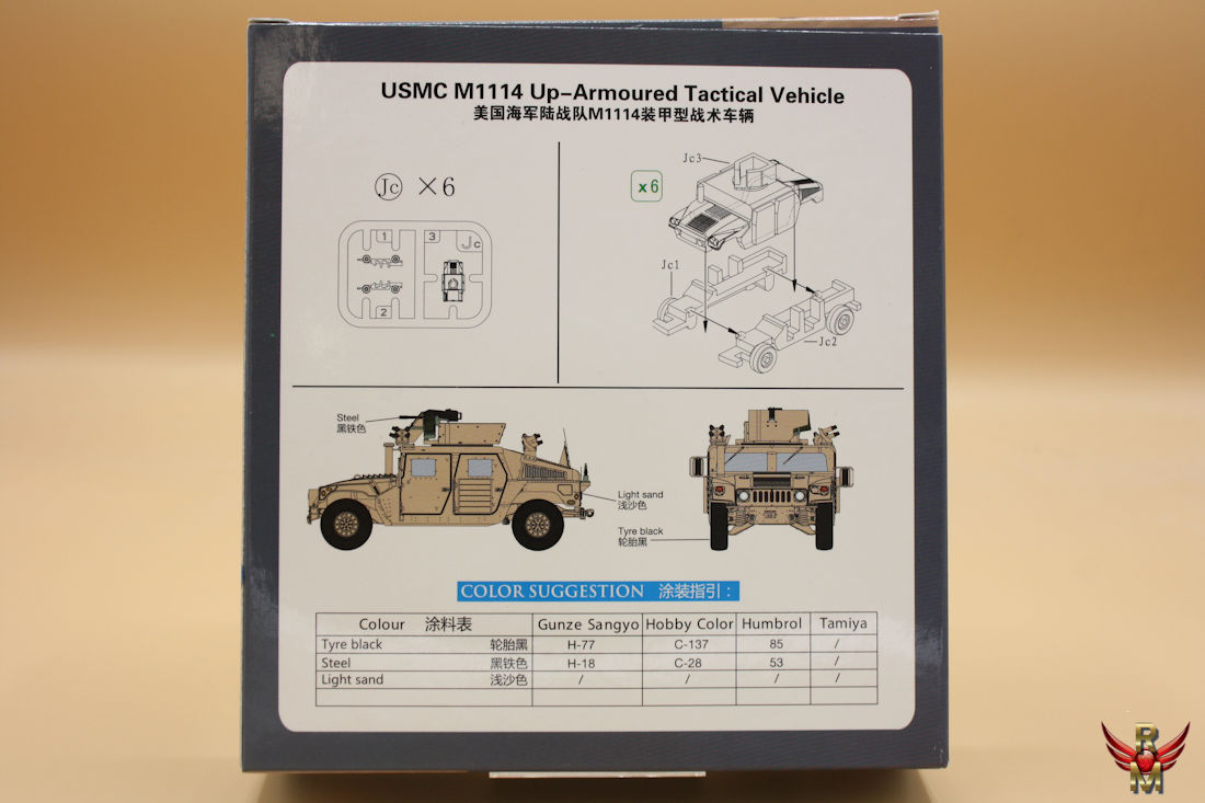 Bronco Models 1/350 USMC M1114 Up Armoured Tactical Vehicle