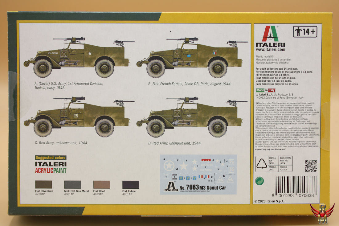 Italeri 1/72 M3A1 Scout Car