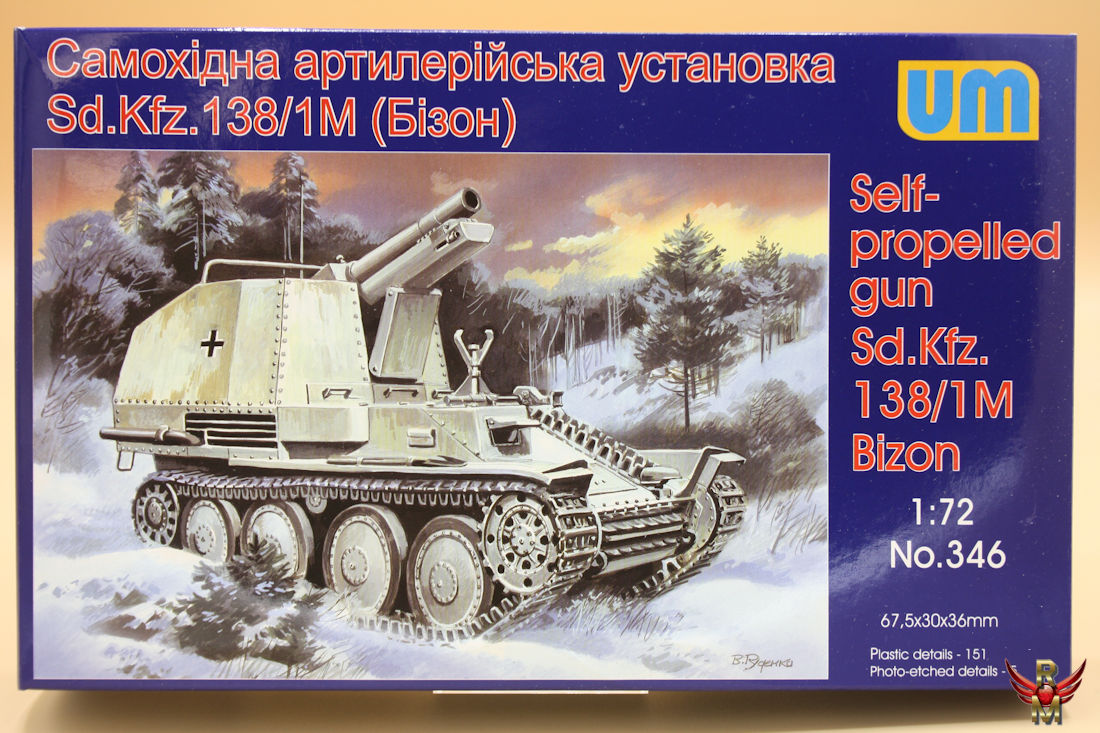 Uni Models 1/72 Self propelled gun Sd Kfz 138/1M Bizon