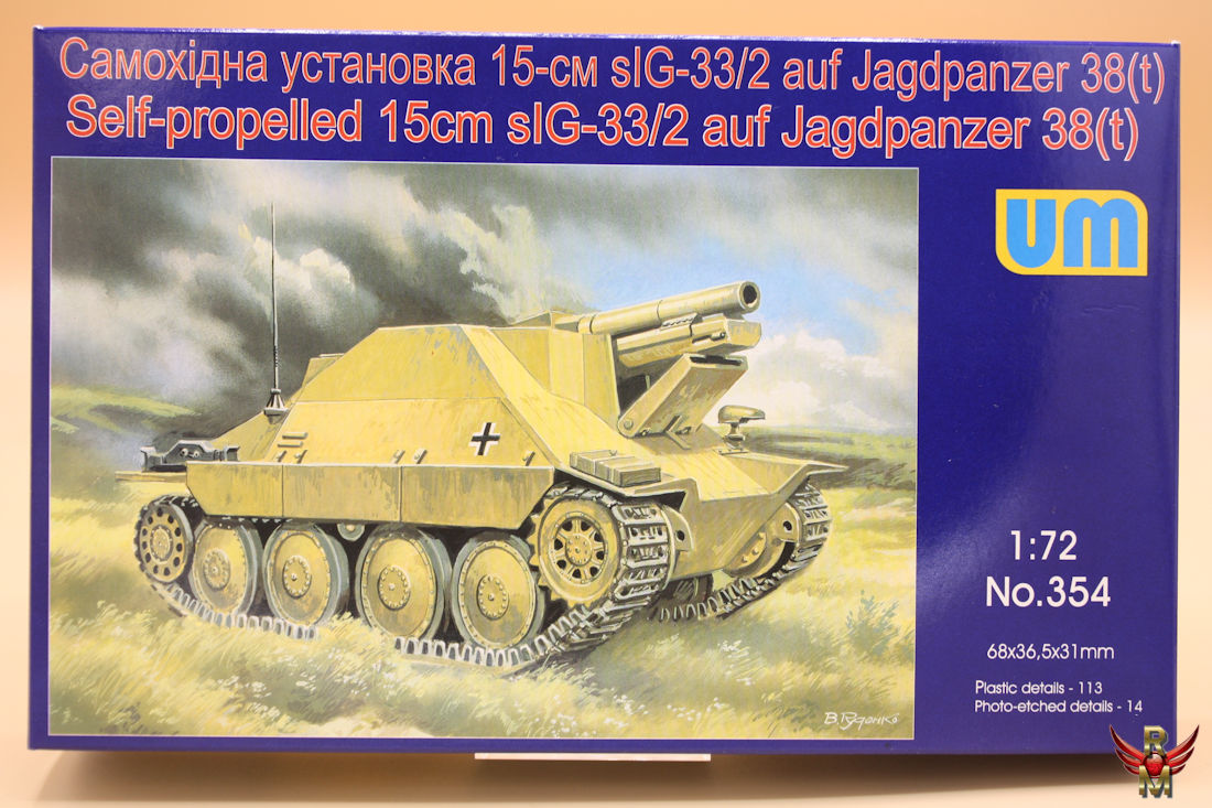 Uni Models 1/72 Self propelled 15cm sIG-33/2 auf Jagdpanzer 38t