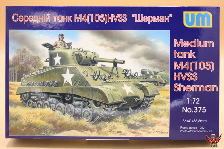 Uni Models 1/72 Medium Tank M4(105) HVSS Sherman