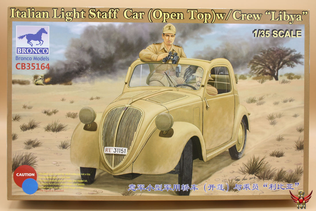 Bronco Models 1/35 Italian Light Staff Car Open Top