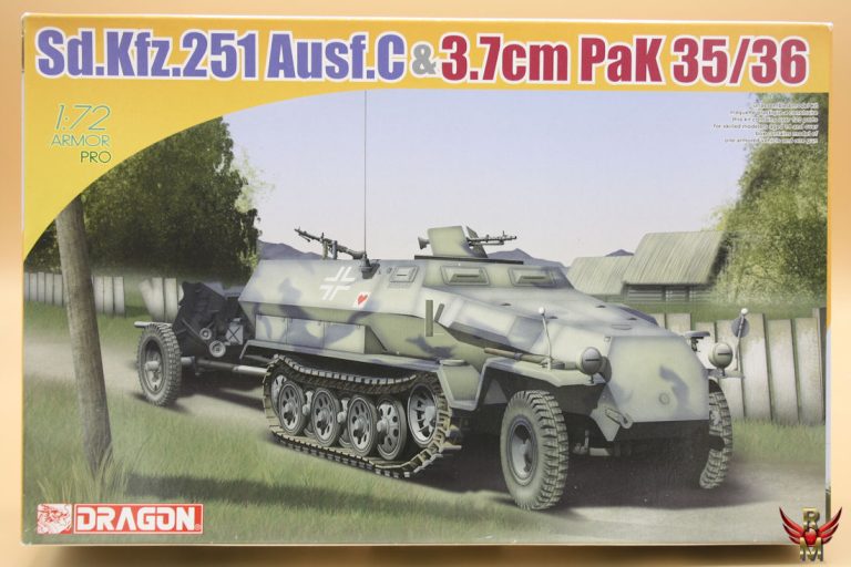 Dragon 1/72 Sd Kfz 251 Ausf C and 37mm Pak 35/36