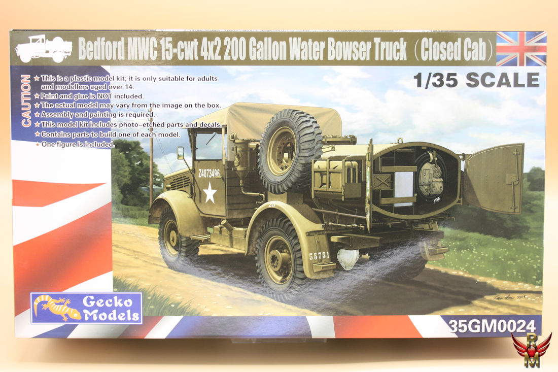 Gecko Models 1/35 Bedford MWC 15-cwt 4x2 200 Gallon Water Bowser Truck