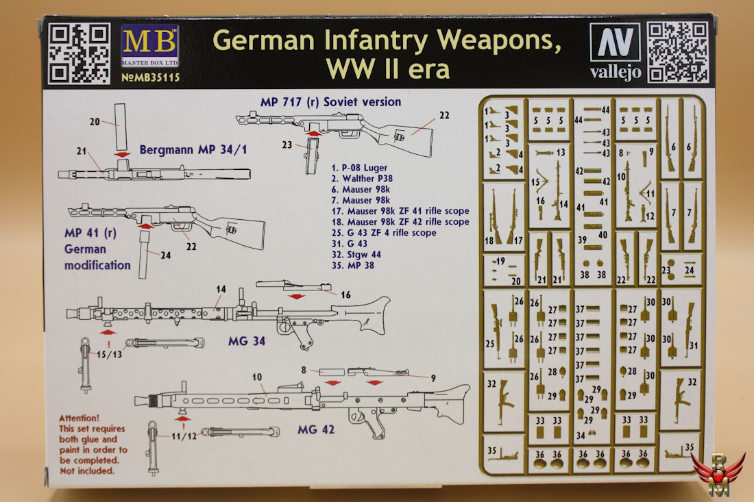 Master Box 1/35 German Infantry Weapons WW II Era