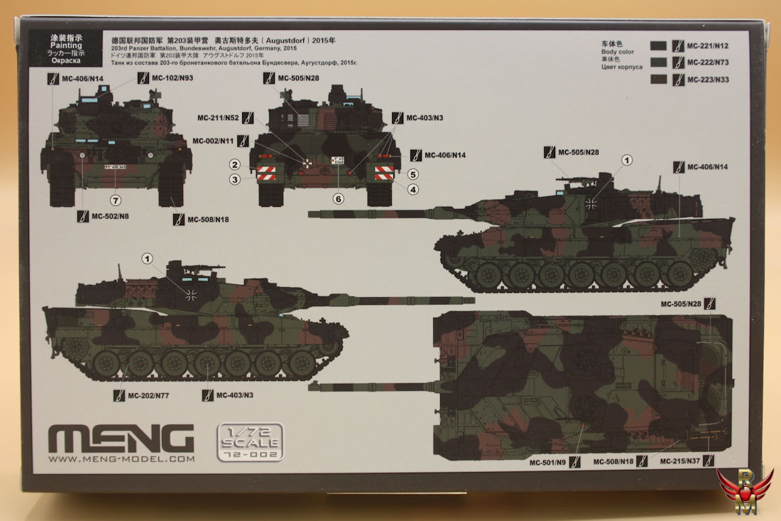 Meng 1/72 German Main Battle Tank Leopard 2A7