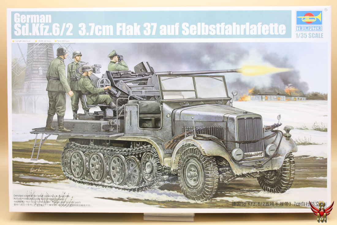 Trumpeter 1/35 German Sd Kfz 6/2 37mm Flak 37 auf Selbstfahrlafette