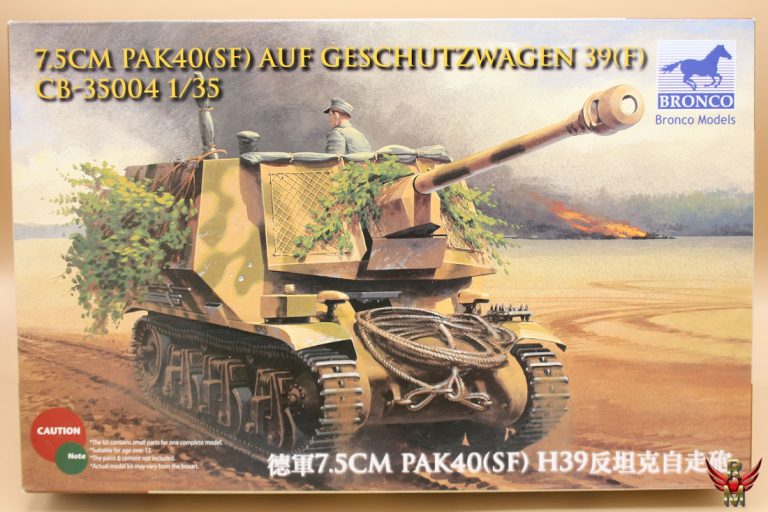 Bronco Models 1/35 75mm PaK40 SF auf Geschutzwagen 39F