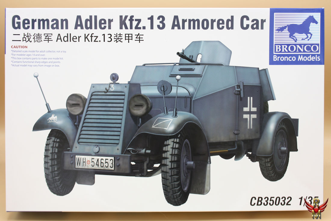 Bronco Models 1/35 German Adler Kfz 13 Armored Car