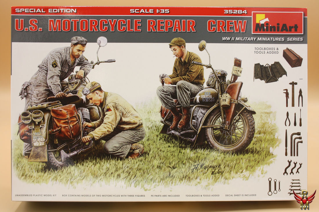 MiniArt 1/35 US Motorcycle Repair Crew Special Edition