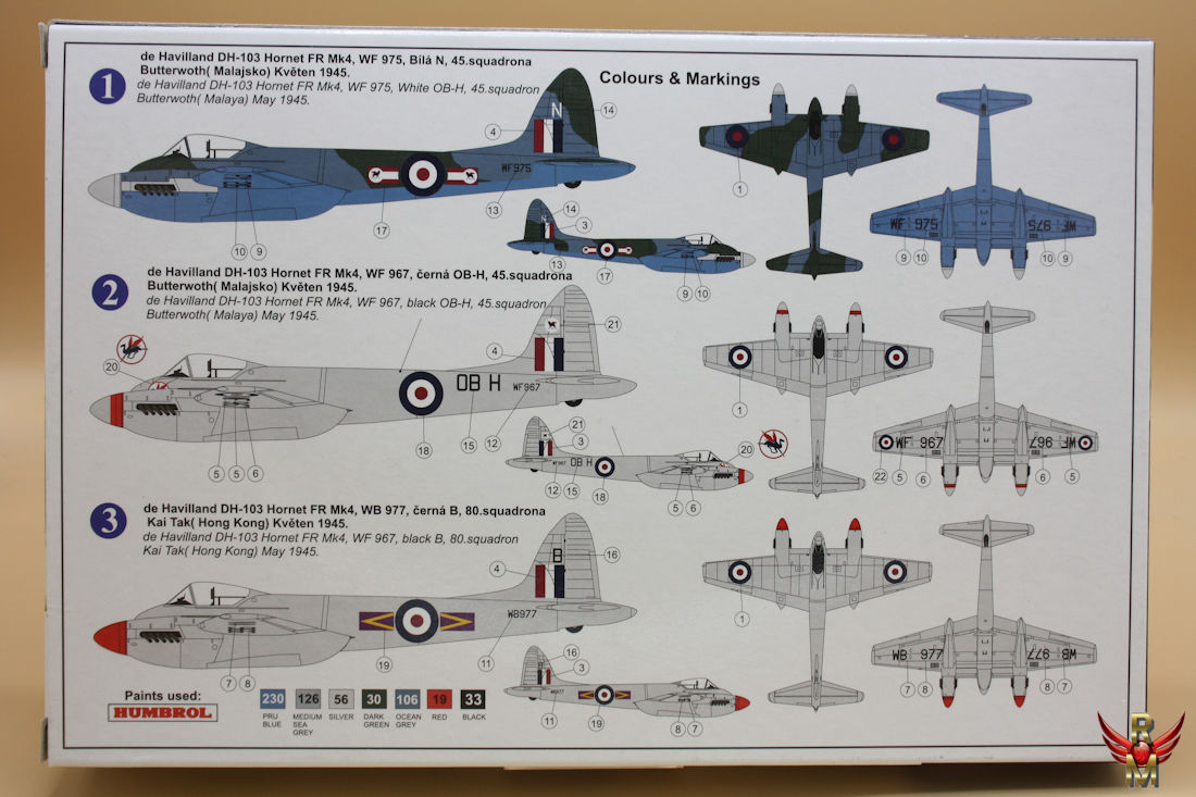 AZ Model 1/72 de Havilland DH-103 Hornet FR Mk 4 LIMITED EDITION