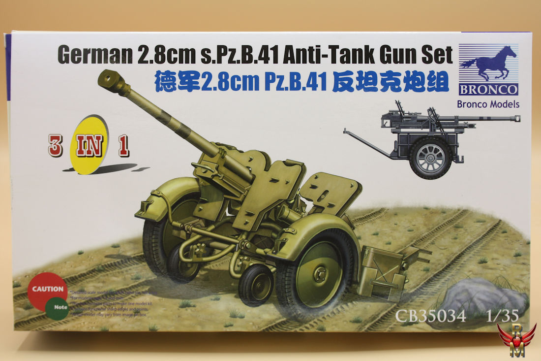 Bronco Models 1/35 German 28mm s Pz B 41 Anti Tank Gun