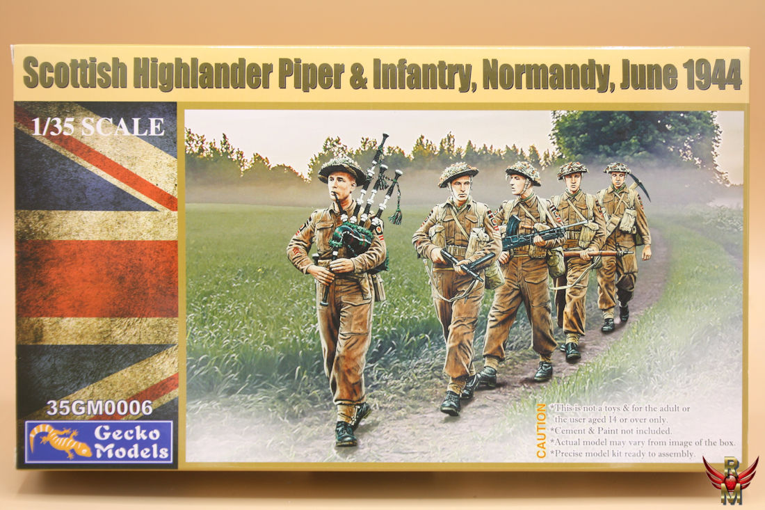 Gecko Models 1/35 Scottish Highlander Piper and Infantry