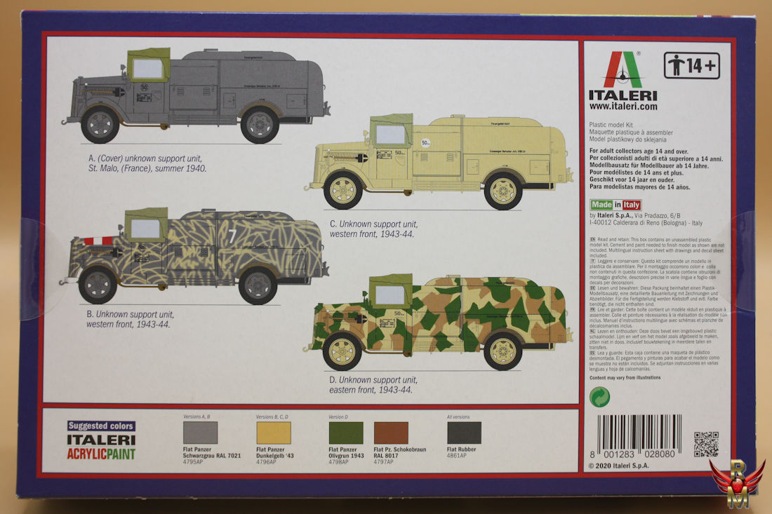 Italeri 1/48 Opel Blitz Tankwagen
