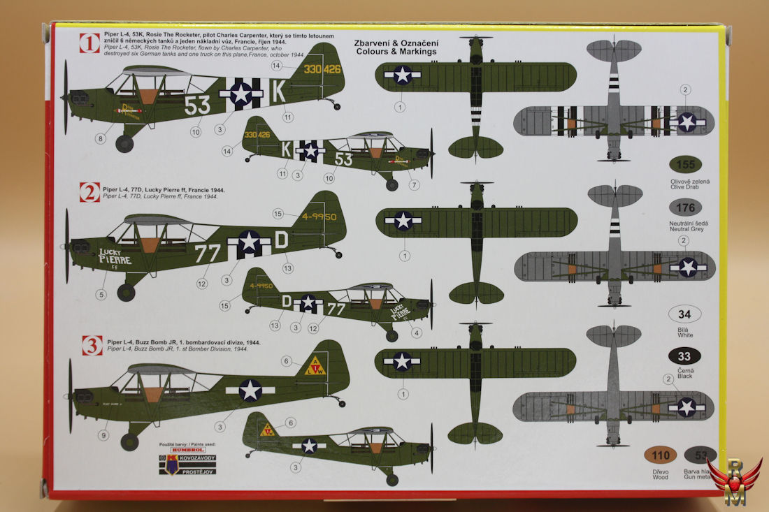 Kovozávody Prostějov 1/72 Piper L-4 Grasshopper with Bazookas