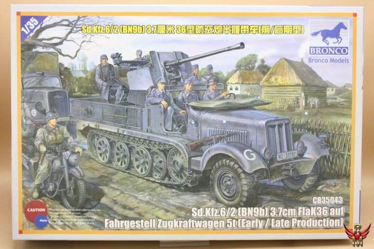 Bronco Models 1/35 Sd Kfz 6/2 37mm FlaK 36 auf Fahrgestell Zugkraftwagen 5t