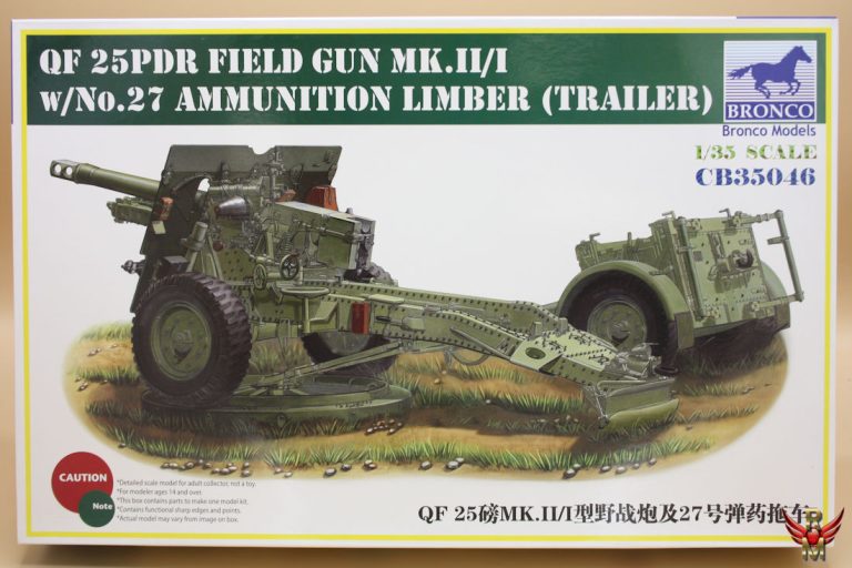 Bronco Models 1/35 QF 25pdr Field Gun Mk II/I