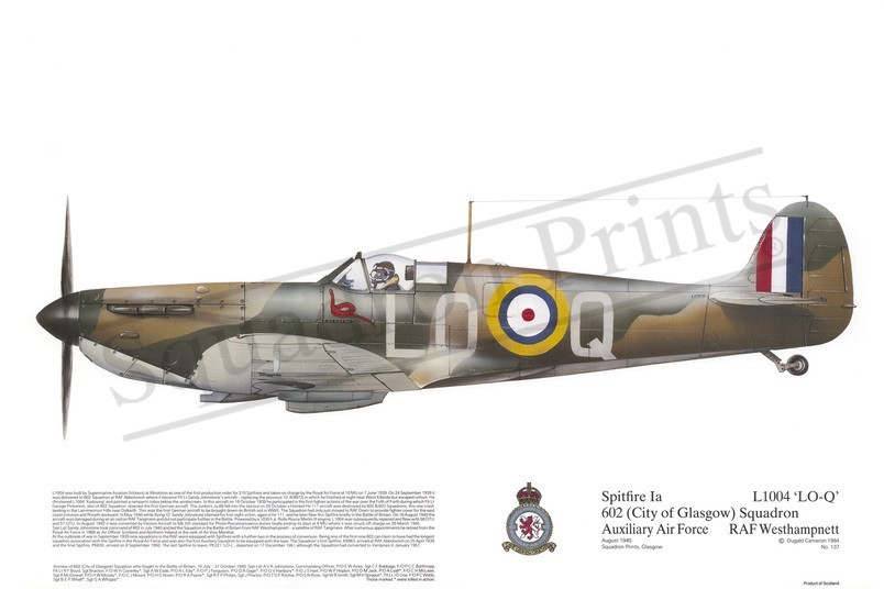 Squadron Prints Spitfire Ia Great Britain