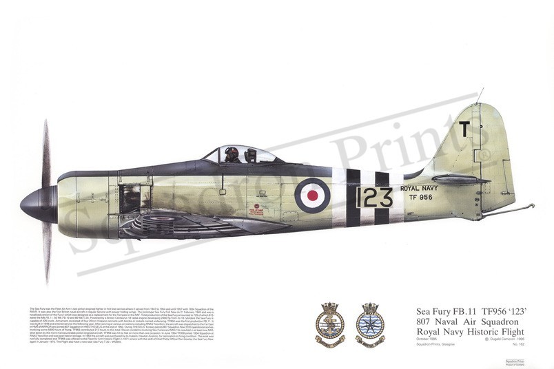 Squadron Prints Sea Fury FB11 Great Britain