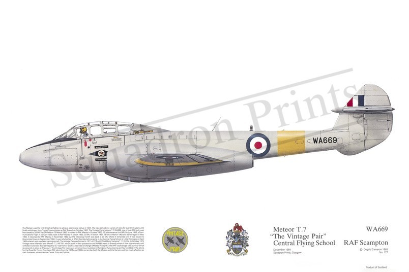 Squadron Prints Meteor T7 Great Britain