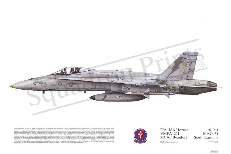 Squadron Prints F/A-18A Hornet USA