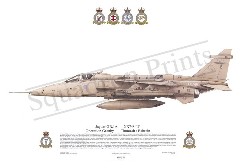 Squadron Prints Jaguar GR1A Great Britain