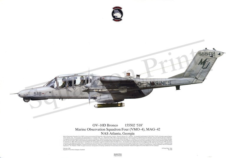 Squadron Prints OV-10D Bronco USA