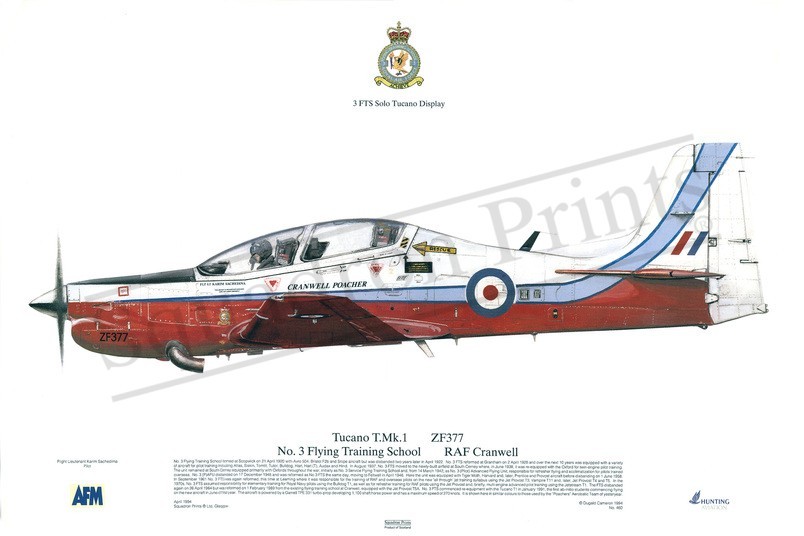 Squadron Prints Tucano T1 Great Britain