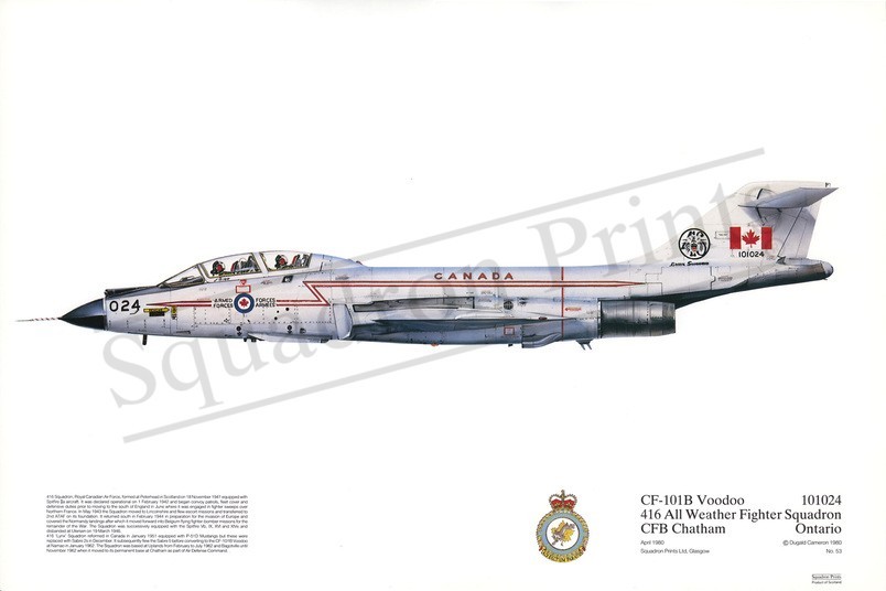 Squadron Prints CF-101B Voodoo
