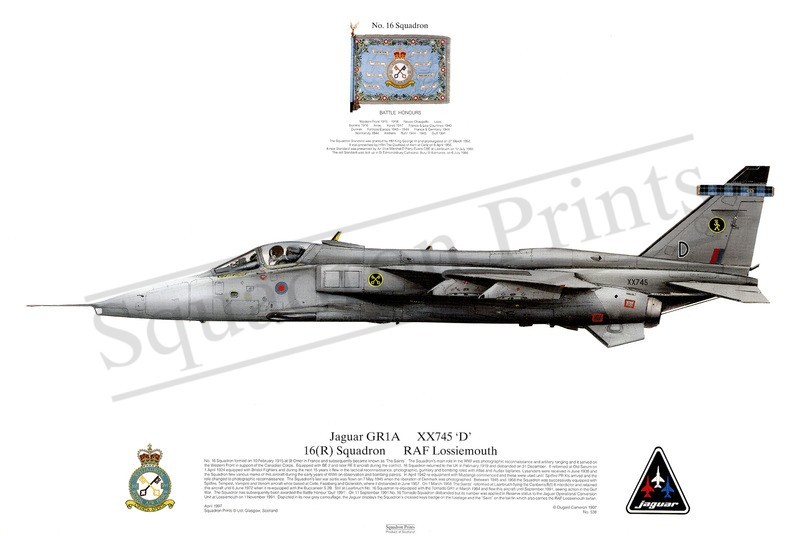 Squadron Prints Jaguar GR1A Great Britain