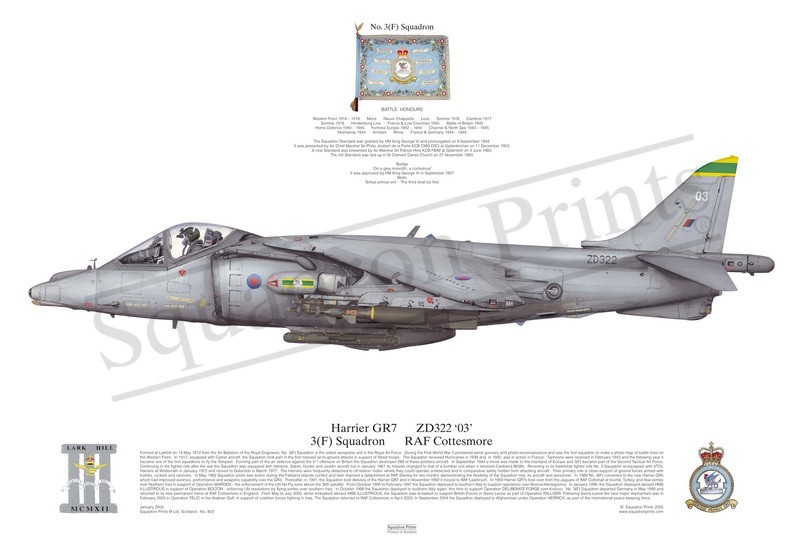 Squadron Prints Harrier GR7 Great Britain