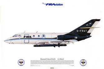 Squadron Prints Dassault Falcon DA20 Great Britain