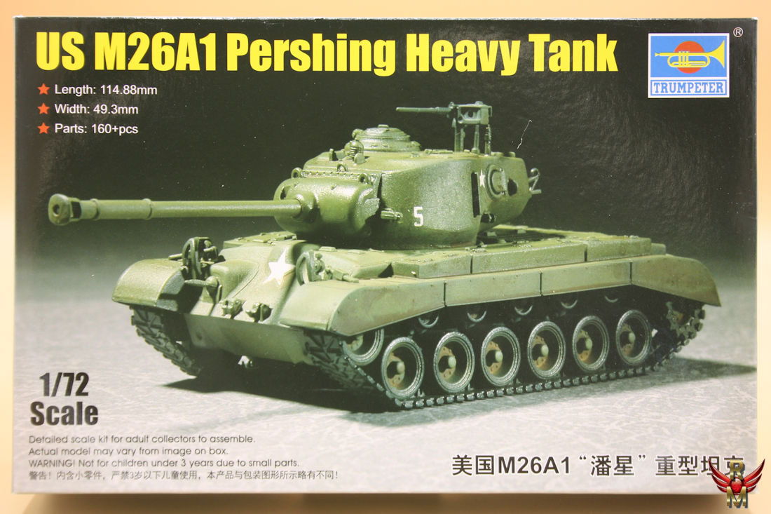 Trumpeter 1/72 US M26A1 Pershing Heavy Tank