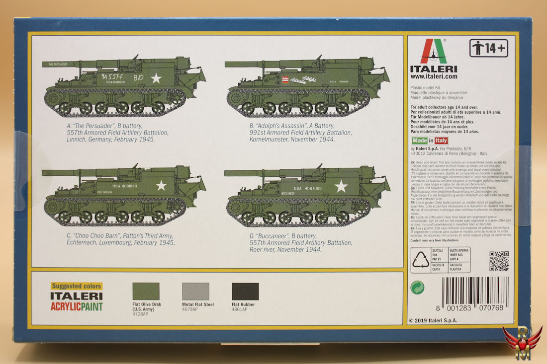 Italeri 1/72 M12 Motor Gun Carriage