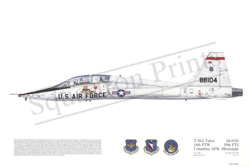 Squadron Prints T-38A Talon USA