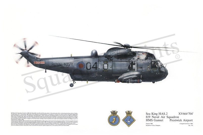 Squadron Prints Sea King HAS2 Great Britain