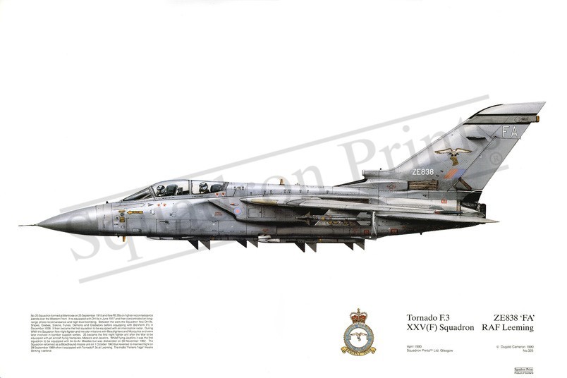 Squadron Prints Tornado F3 Great Britain