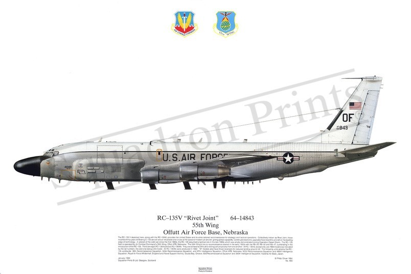Squadron Prints RC-135V Rivet Joint USA