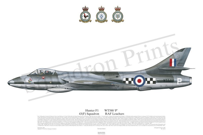 Squadron Prints Hunter F1 Great Britain